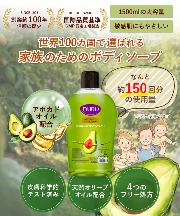 Duru ボディソープ アボカド PT01