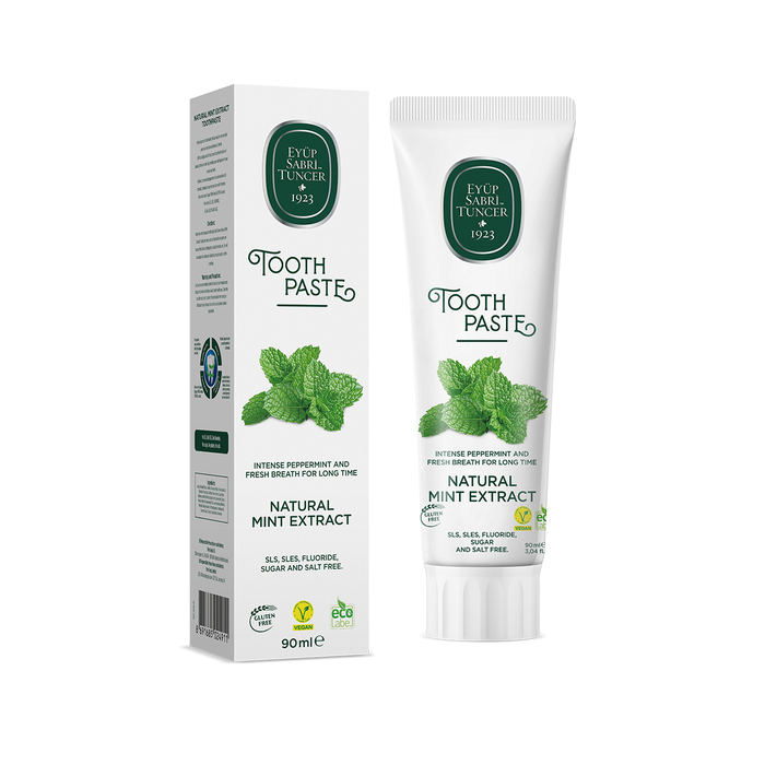 Eyup Sabri Tuncer（エユップサブリテュンジェル） 自然派歯磨き粉 ミント フッ素不使用 無添加 SLS不使用 90mL トルコ製